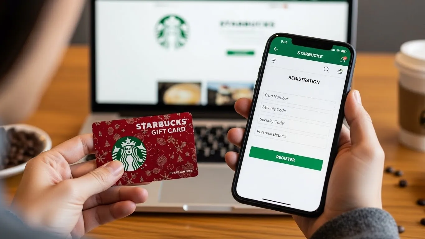 register your Starbucks gift card