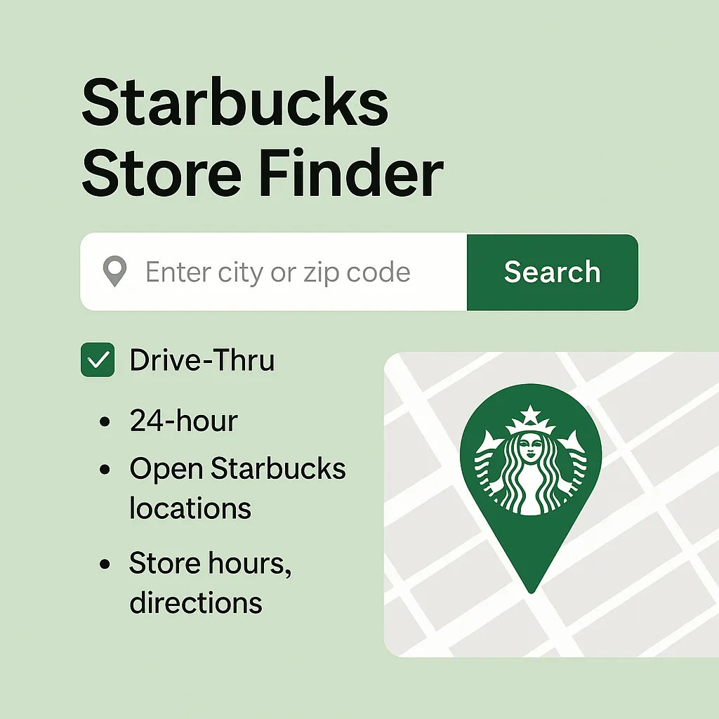 Starbucks store finder